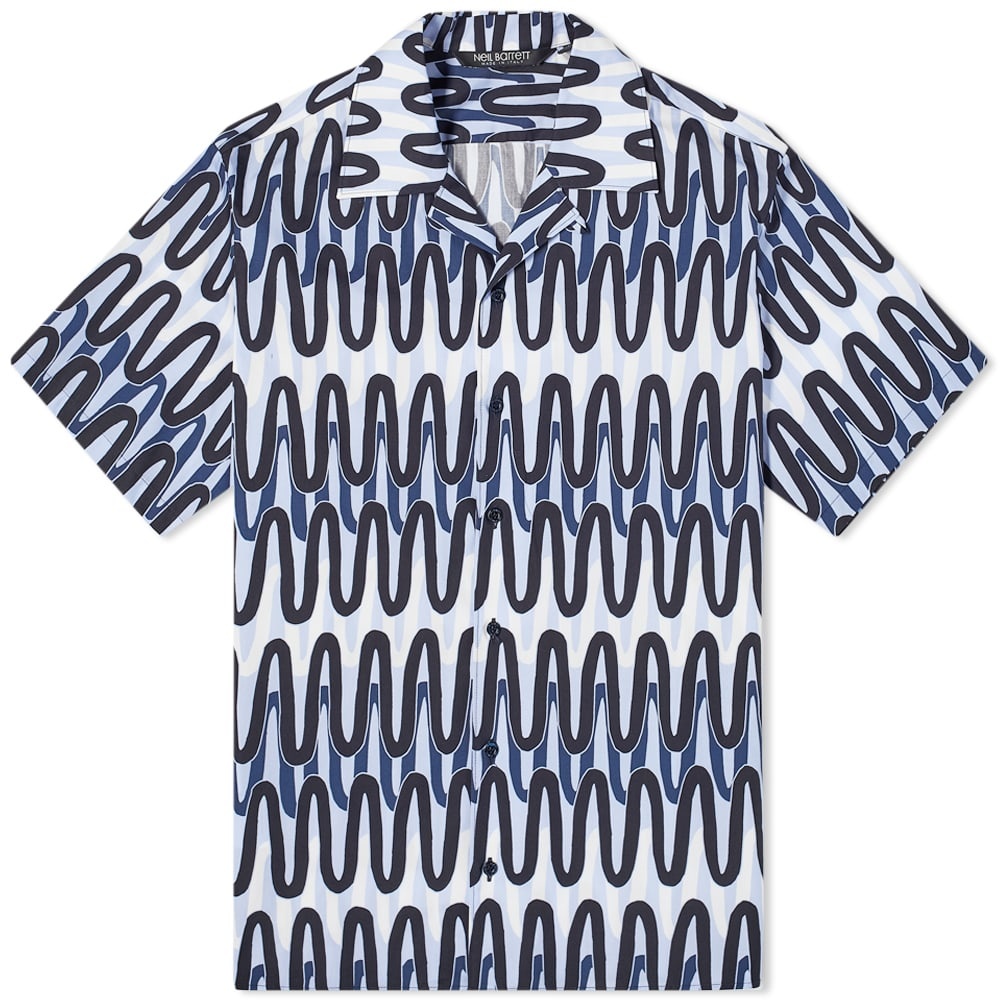 Neil Barrett Scribble Stripes Vacation Shirt - 1