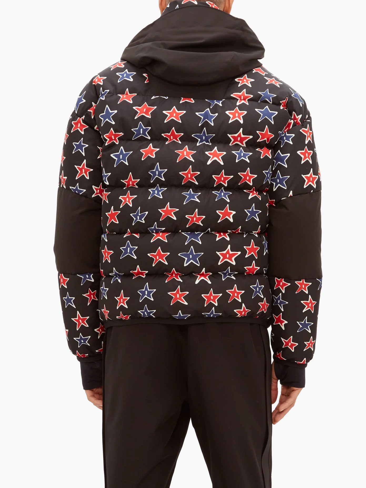 Star-print quilted down technical ski jacket - 5