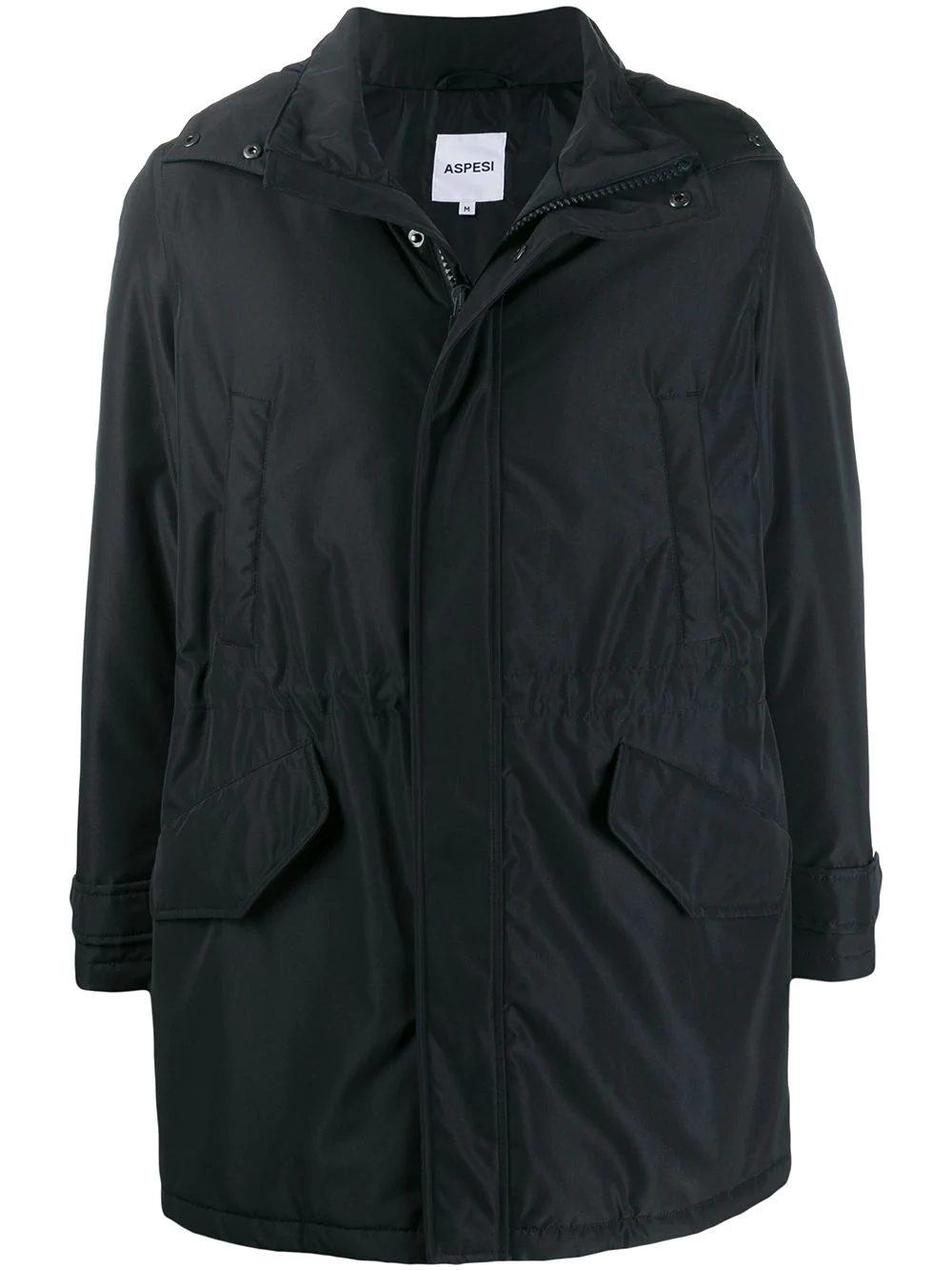 hooded parka coat - 1