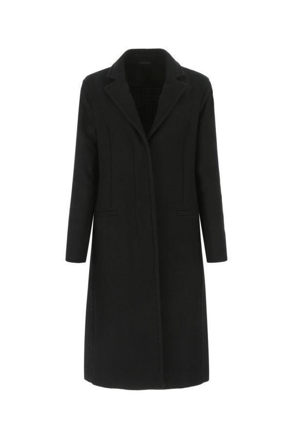 Givenchy Woman Black Wool Blend Coat - 1