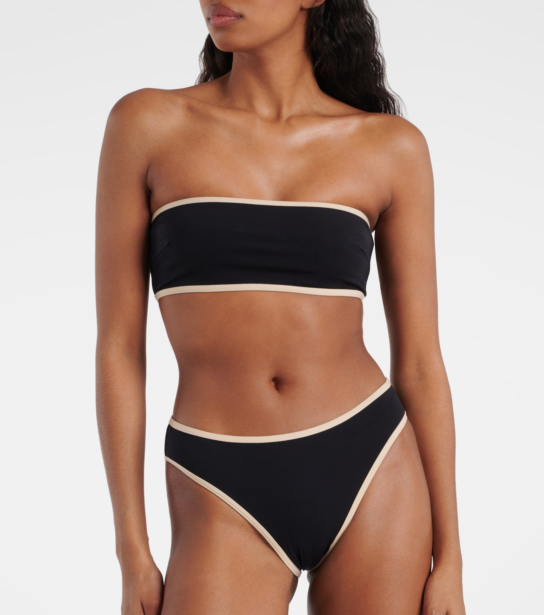Bandeau jersey bikini top - 2