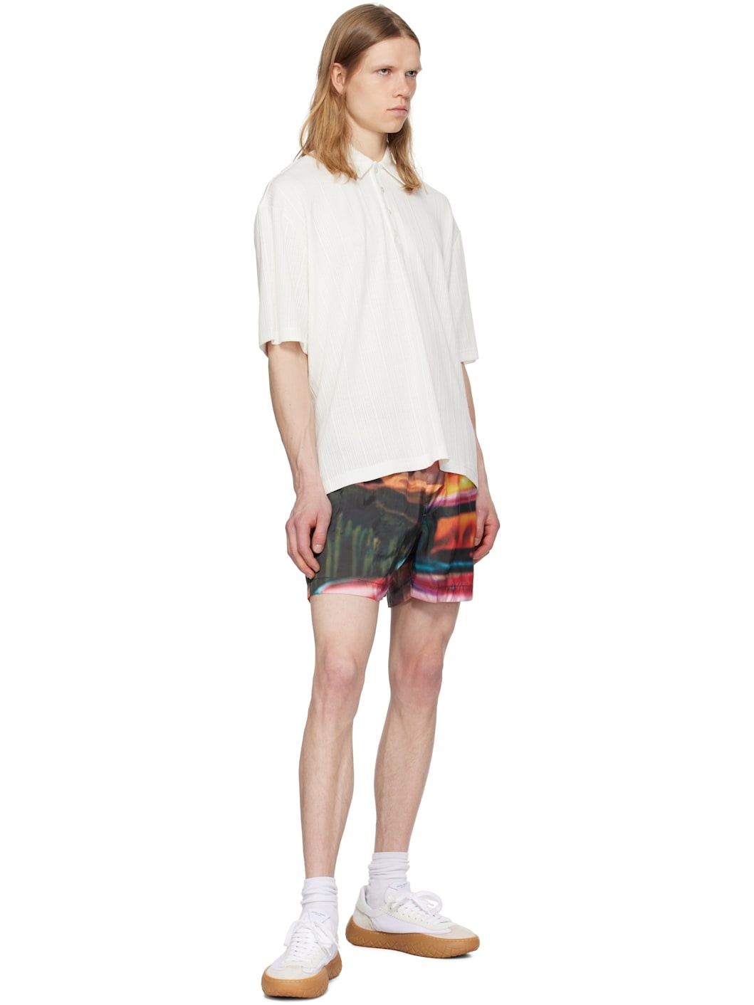 Multicolor Elastic Shorts - 4
