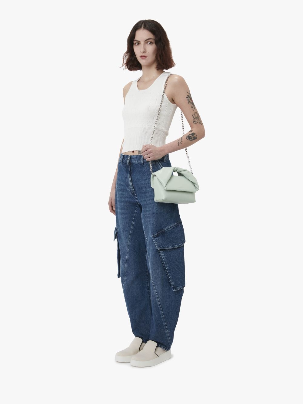 LARGE TWISTER - LEATHER TOP HANDLE BAG - 6