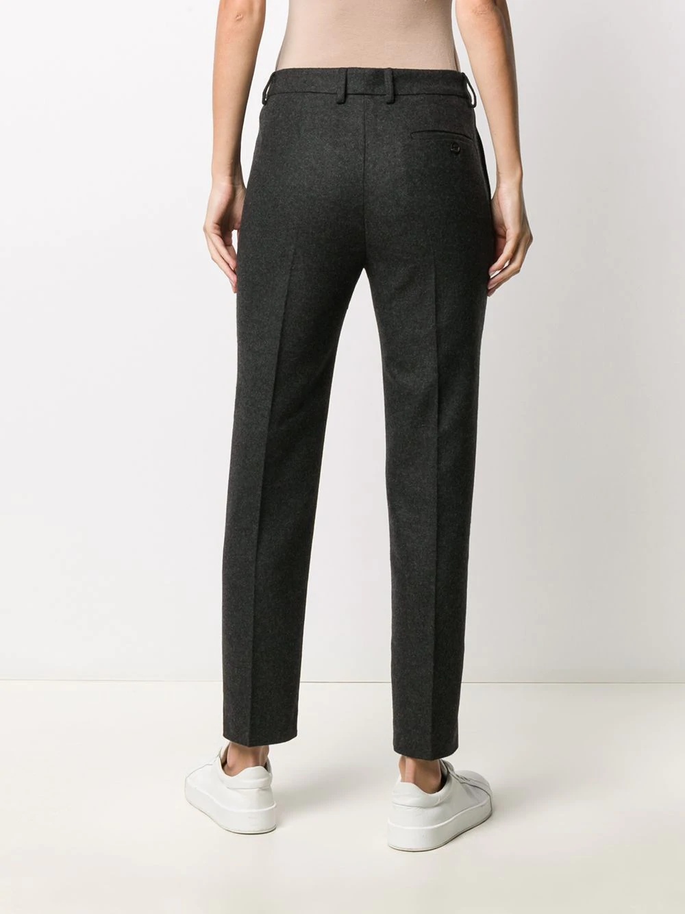 tapered side-stripe tailored trousers - 4