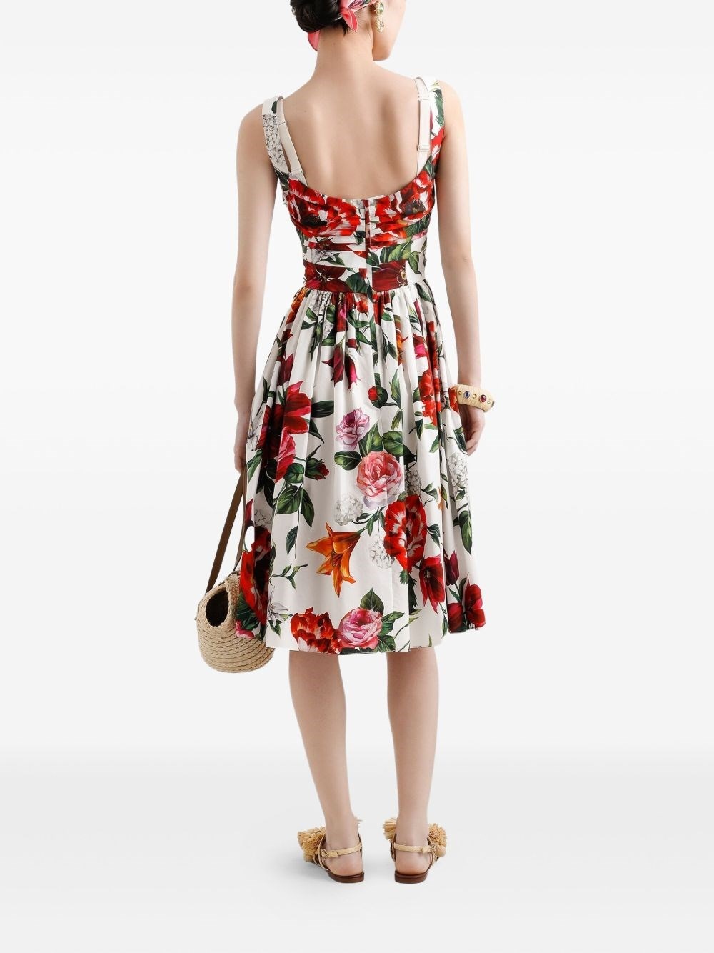 Anemoni print cotton midi dress - 2