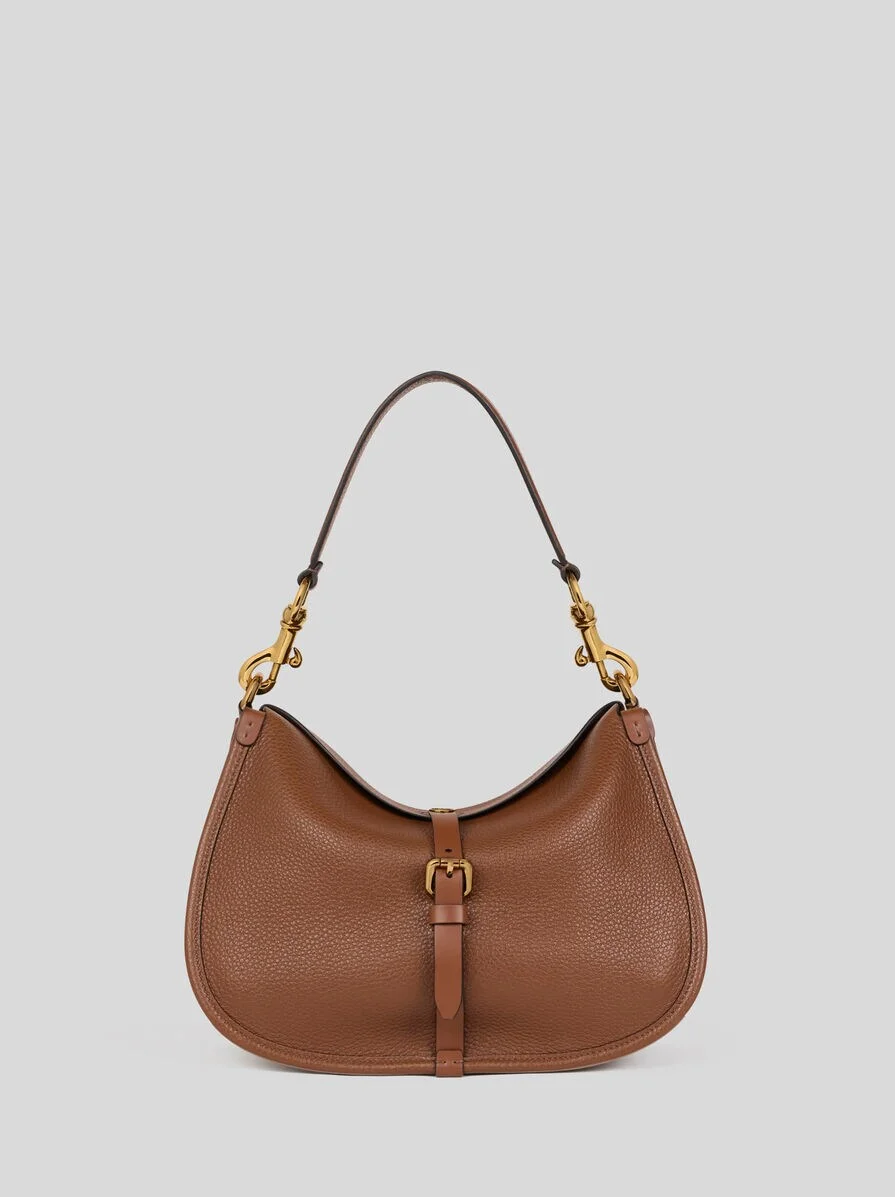 MEDIUM LEATHER PONY BAG - 1