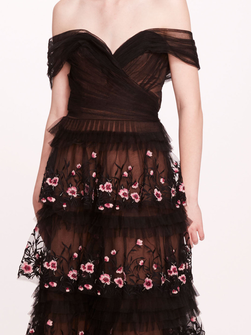 TIERED TERRARIUM MIDI DRESS 4