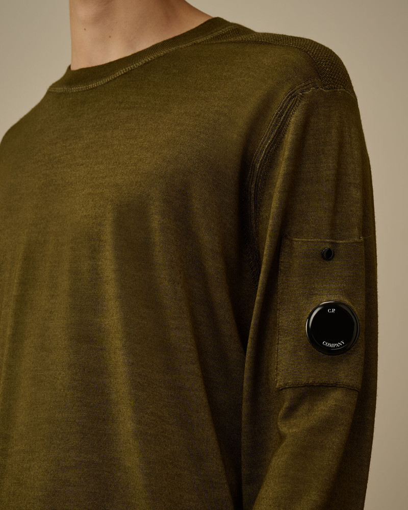 Merino Wool Crewneck Lens Sweater 5