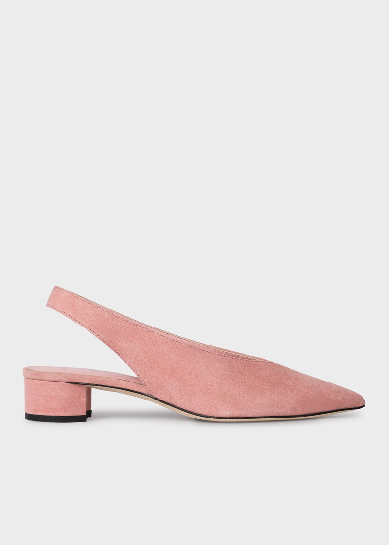 Suede Slingback 'Enid' Heels 1