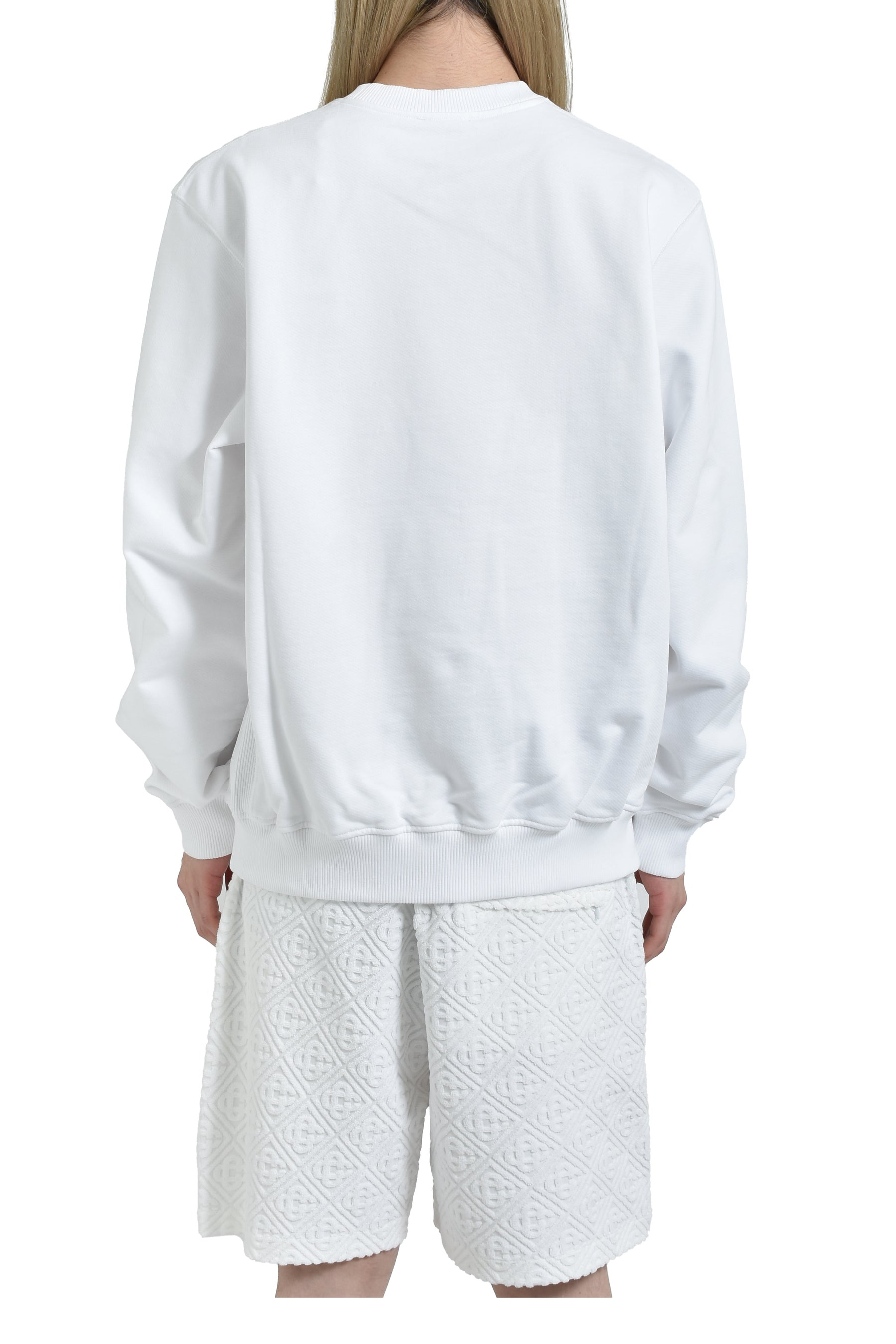 EQUIPEMENT SPORTIVE EMBROIDERED CLASSIC SWEATSHIRT / WHT - 2