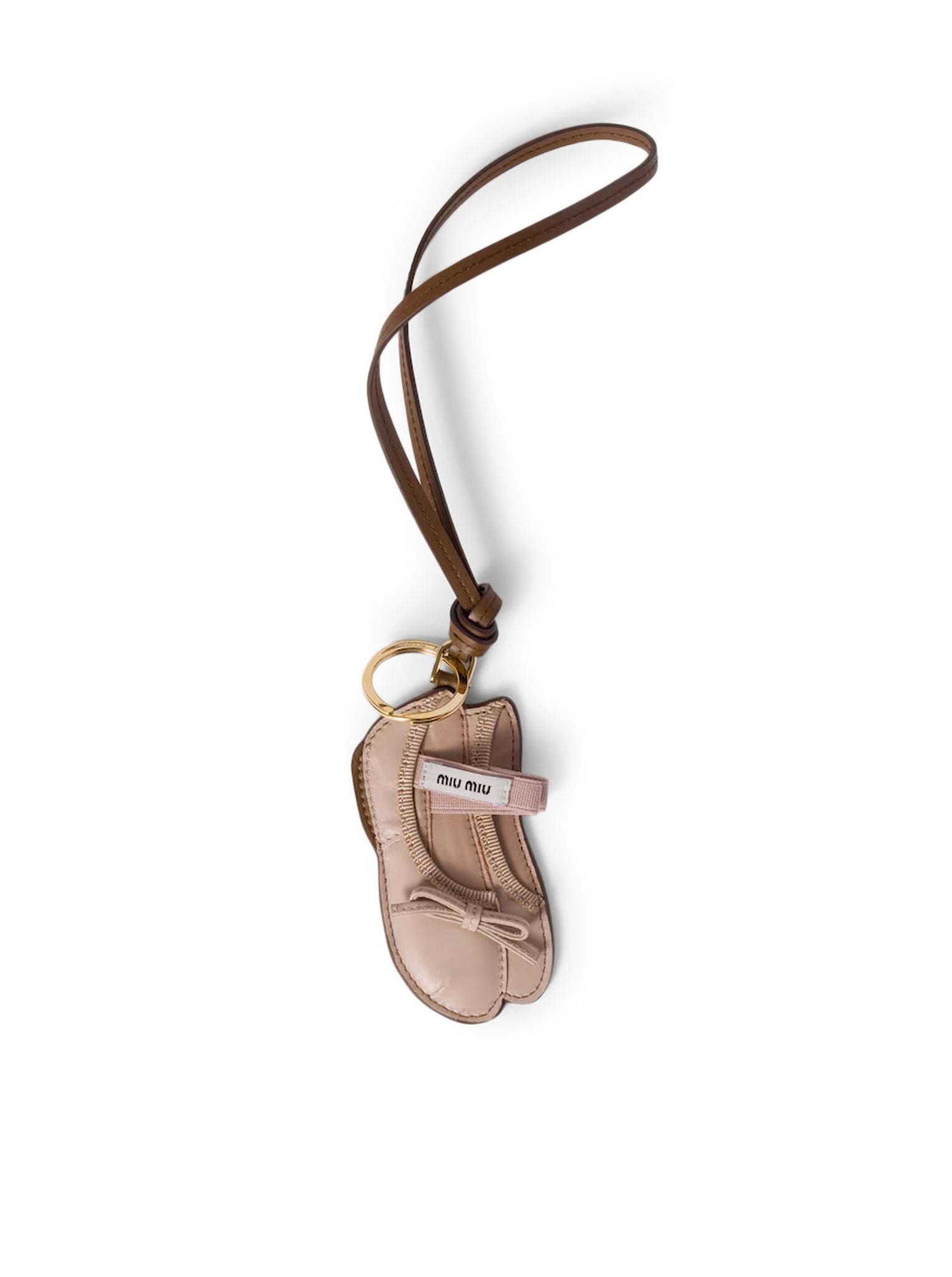 TRICK MIU BALLET LEATHER KEY RING - 1