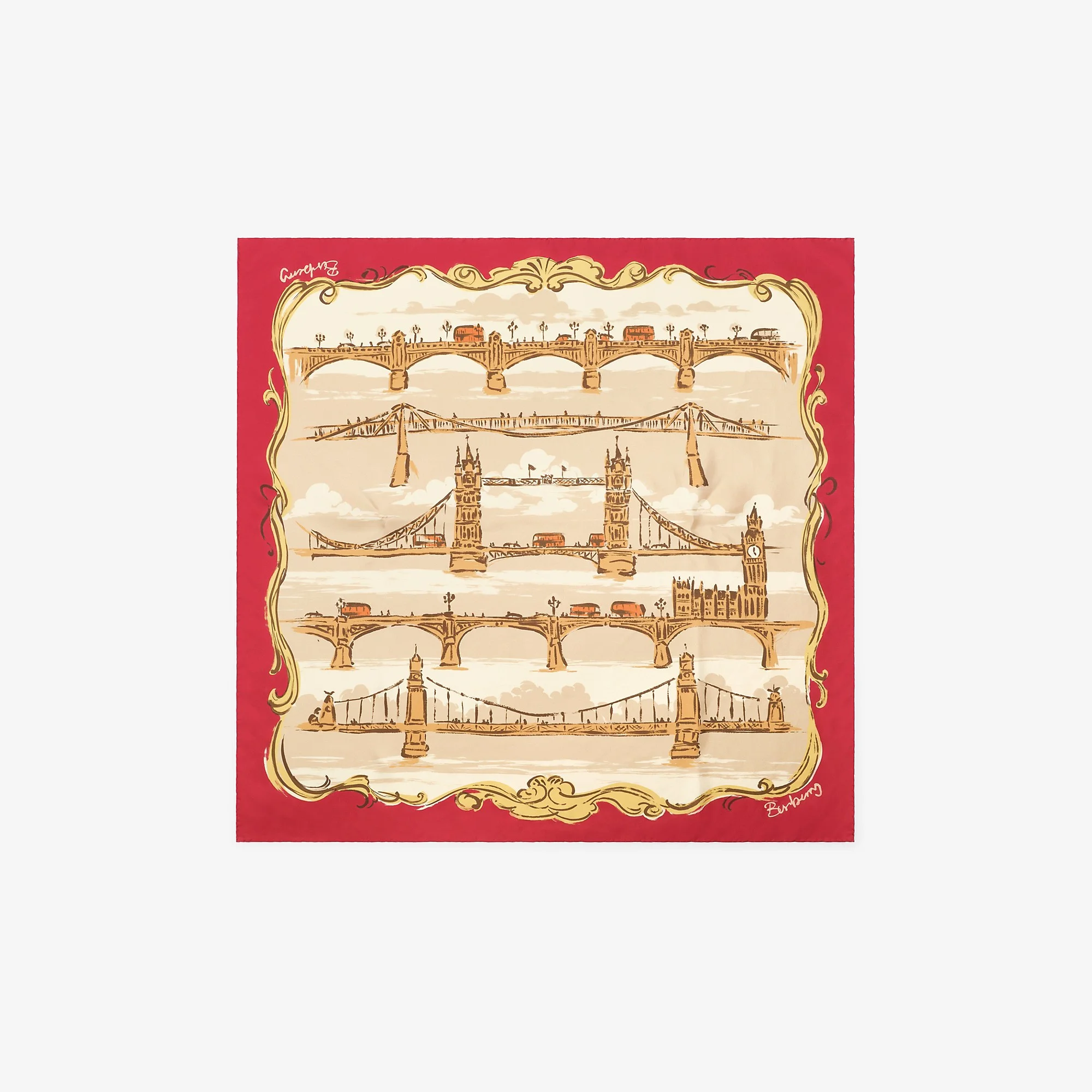 London Bridges Silk Scarf - 1