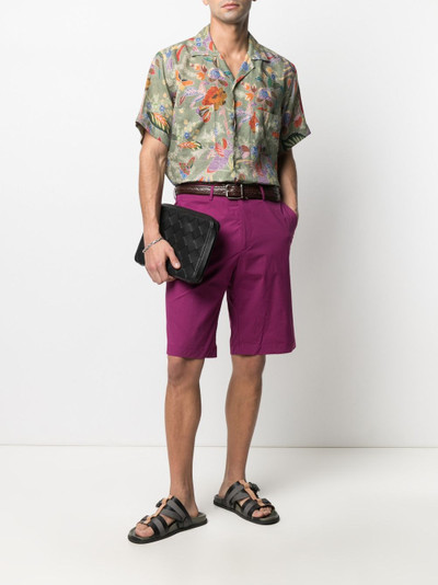 Etro floral-print short-sleeve shirt outlook