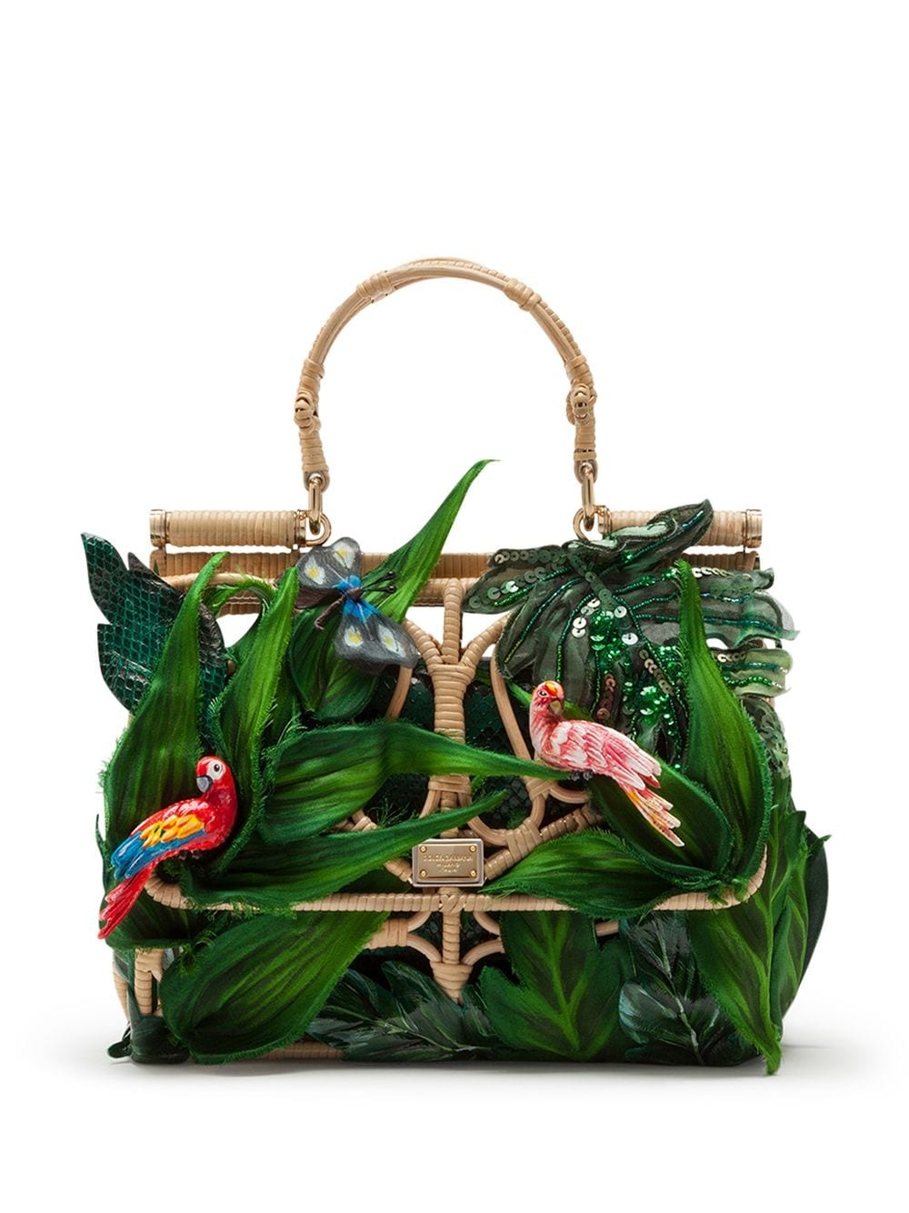 Sicily jungle appliquéd tote - 1