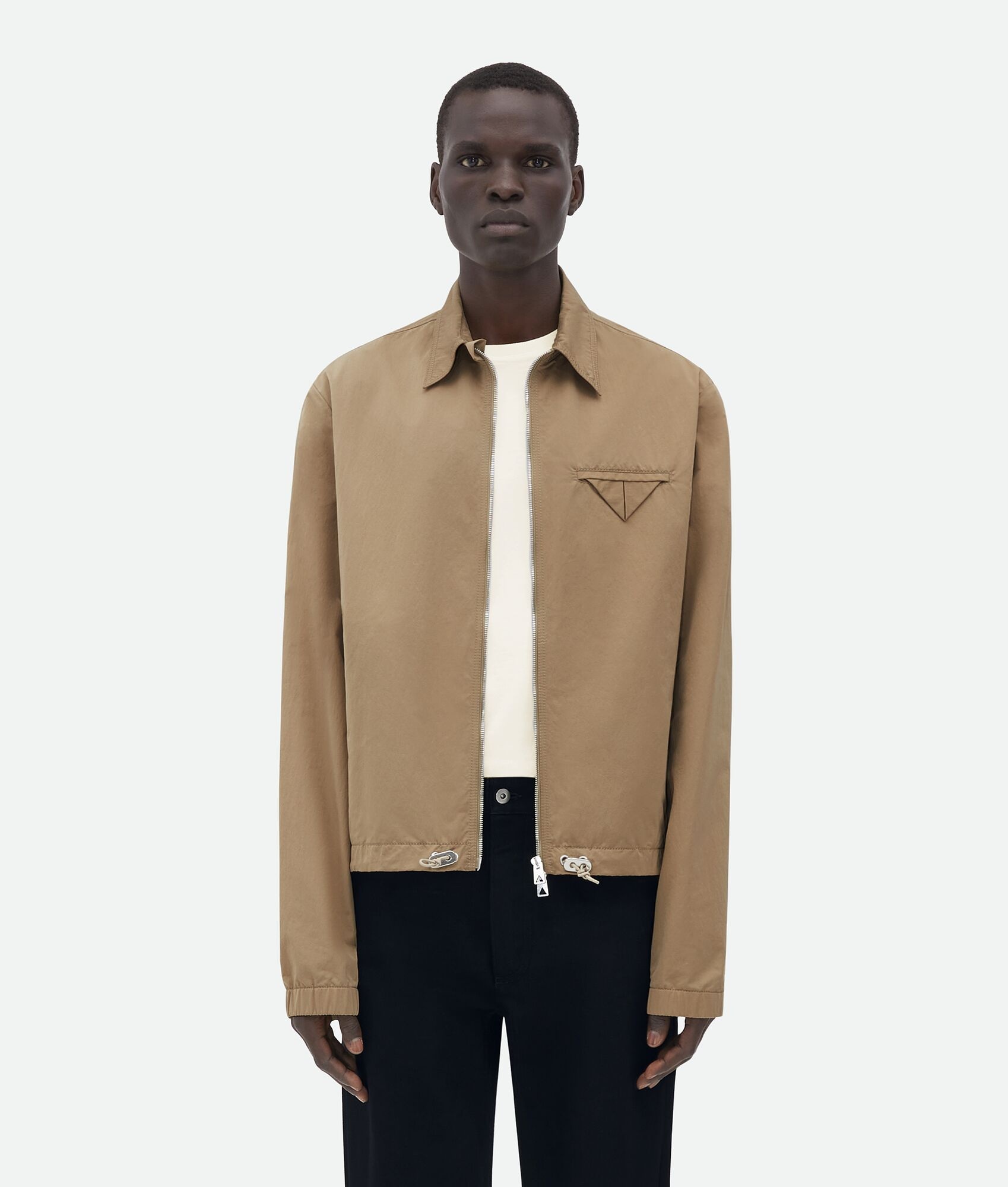 Bottega Veneta Triangle Pocket Tech Nylon Jacket | REVERSIBLE