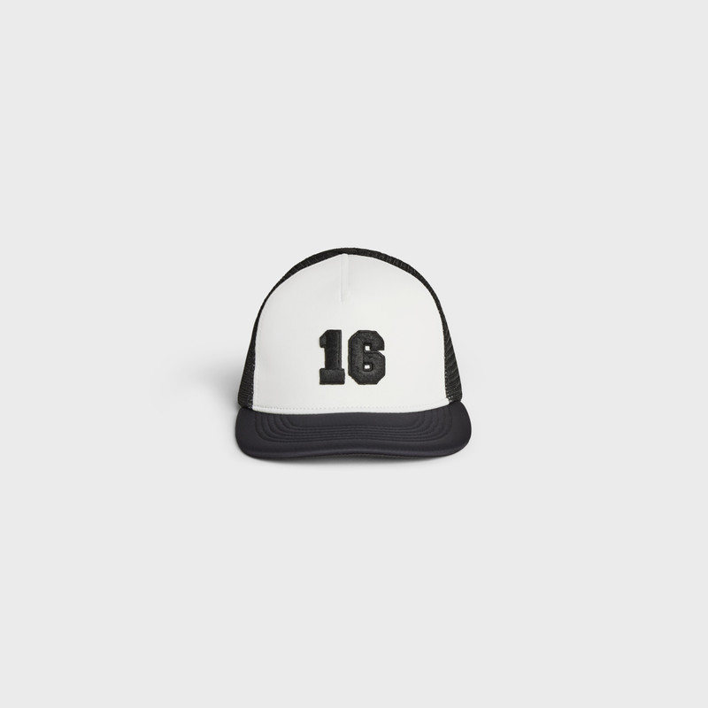 CELINE 16 PATCH CAP IN SCUBA MESH outlook