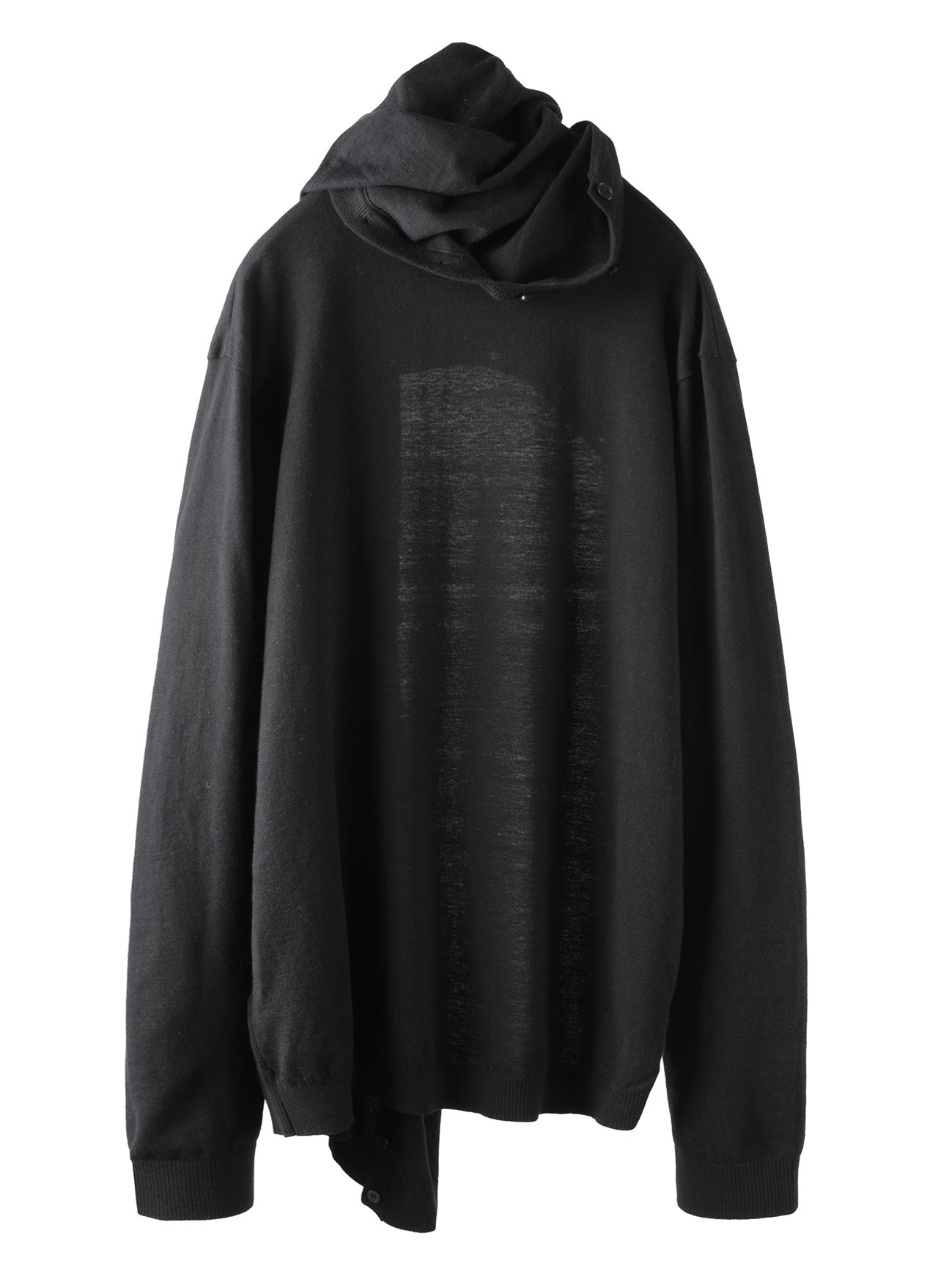 8.0 KNIT HOODIE CENTER (BLACK) - 4