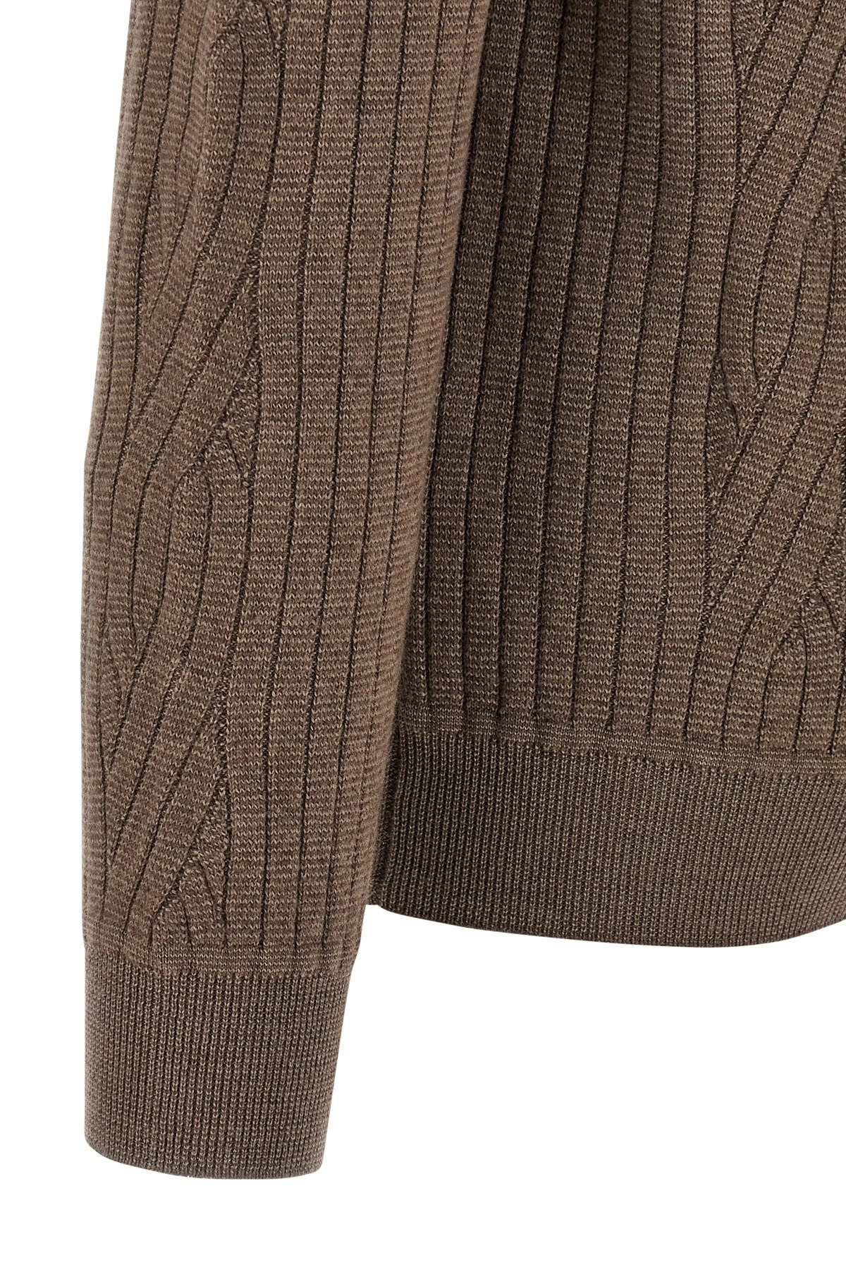 Ribbed and braid sweater - 4