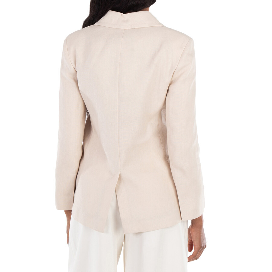 Max Mara Laura Double-Breasted Linen Blazer - 4