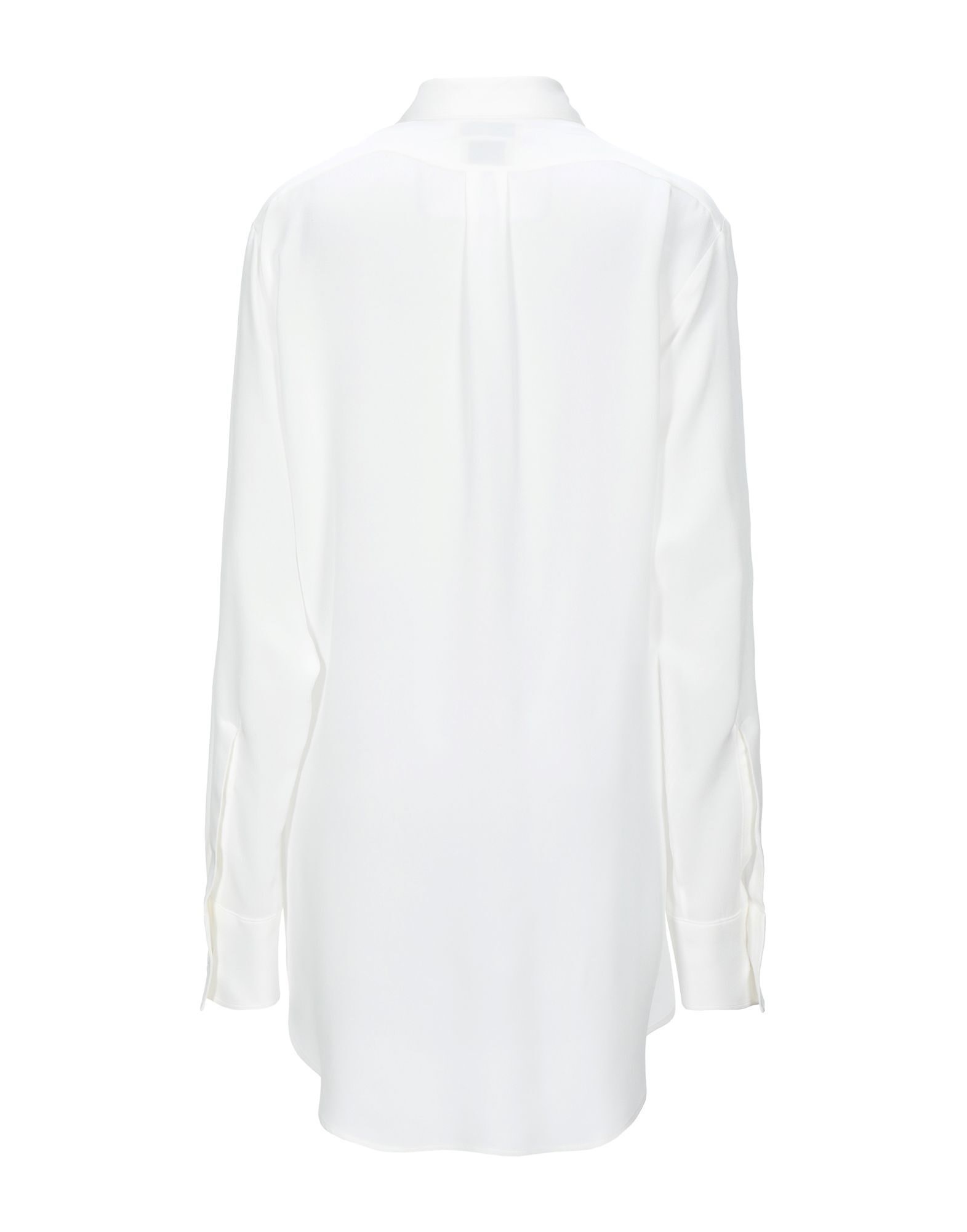 White Women's Silk Shirts & Blouses - 2