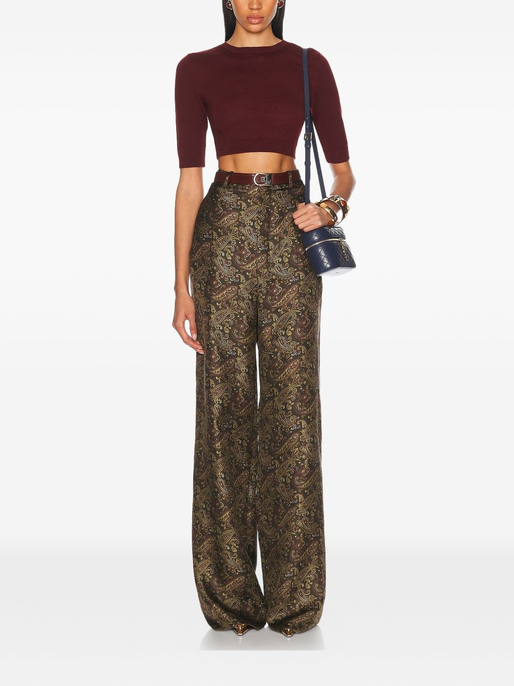 short-sleeve cropped top - 2
