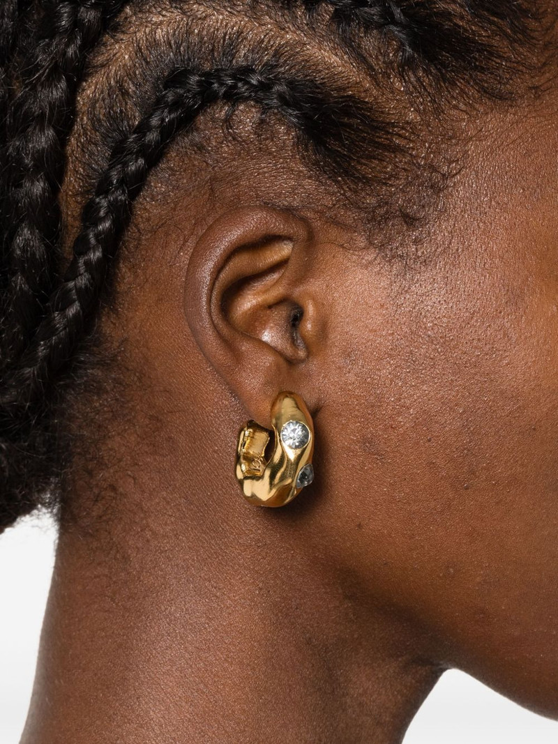 forte_forte Dangling strass earrings outlook