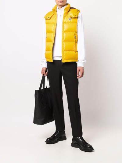 Moncler logo-patch zipped gilet outlook