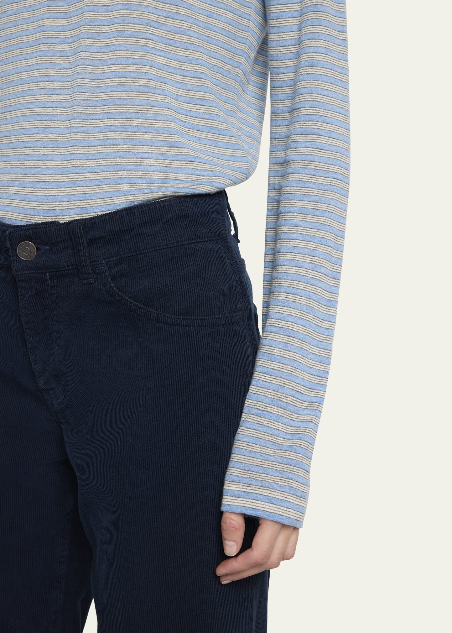 Carlyl Corduroy Straight-Leg Pants - 5