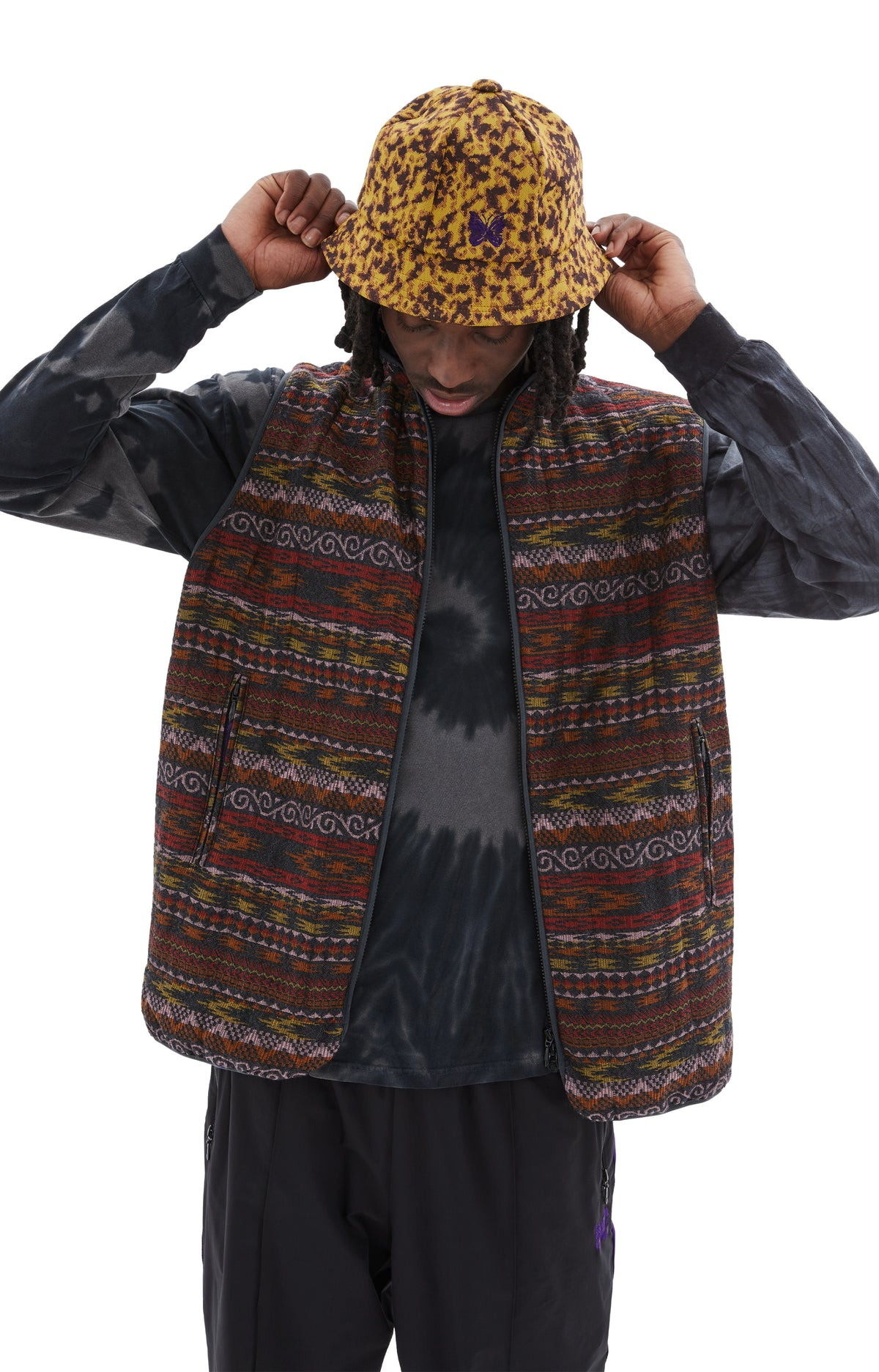 PIPING QUILT VEST (CHARCOAL) - 3