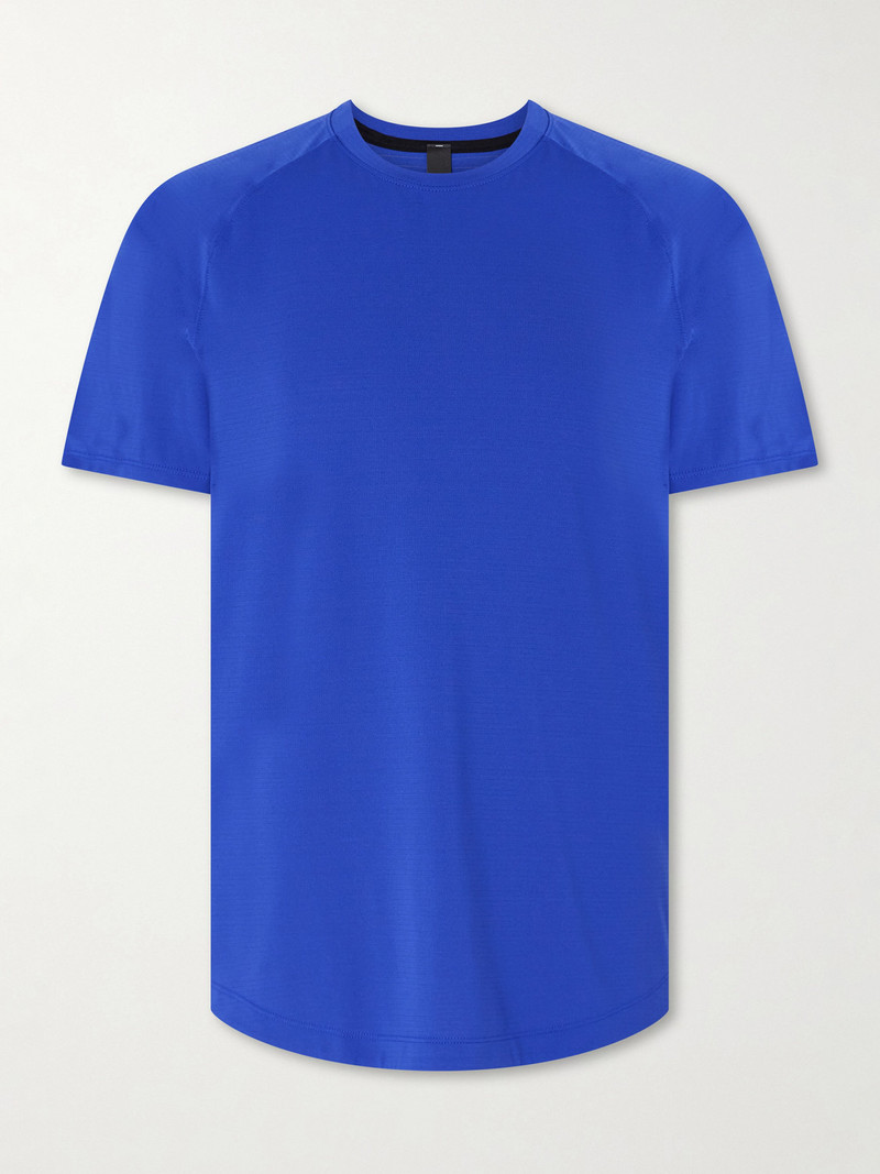 License to Train Striped Stretch Recycled-Jersey T-Shirt 1