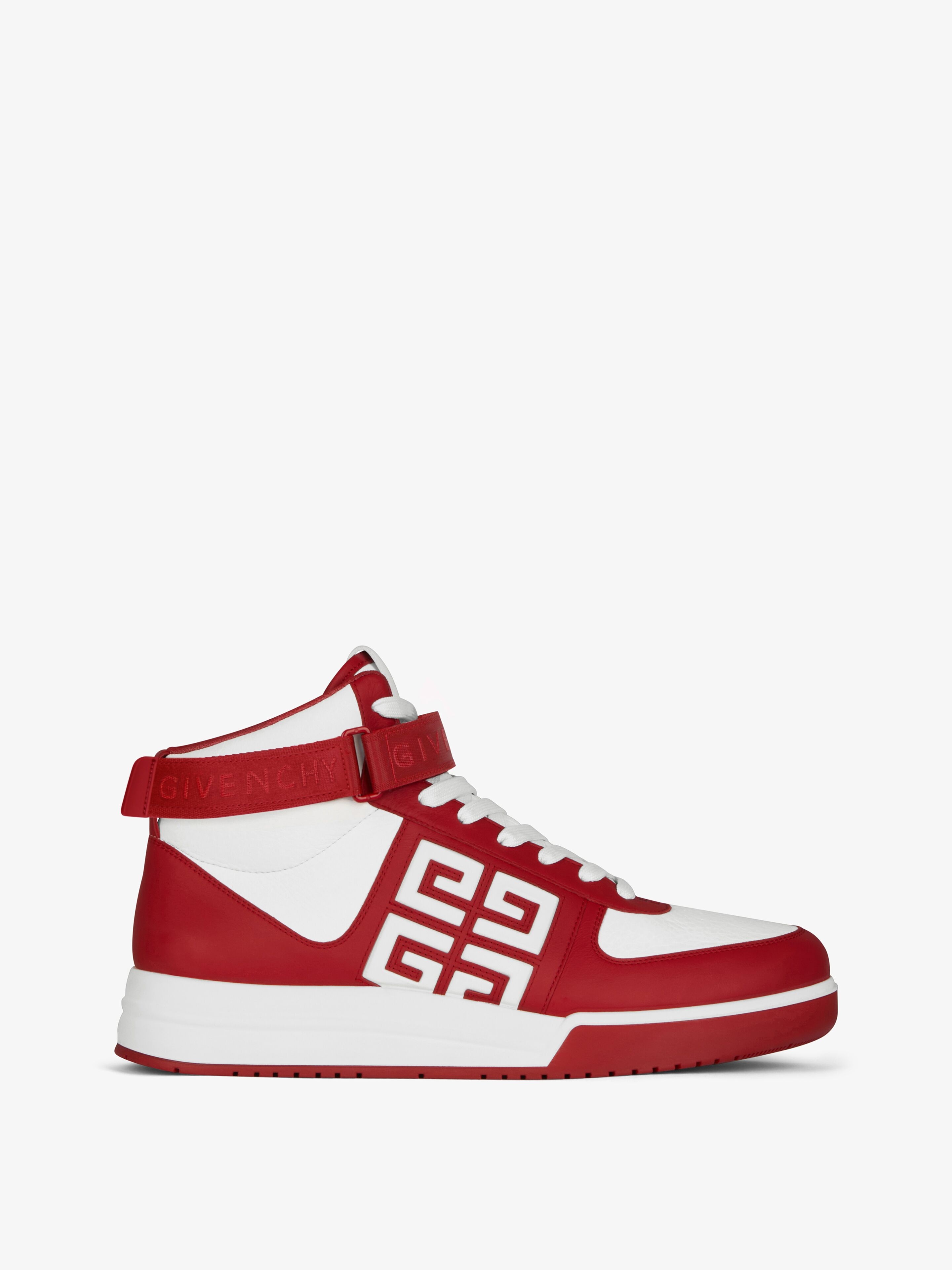 Givenchy G4 HIGH TOP SNEAKERS IN LEATHER | REVERSIBLE