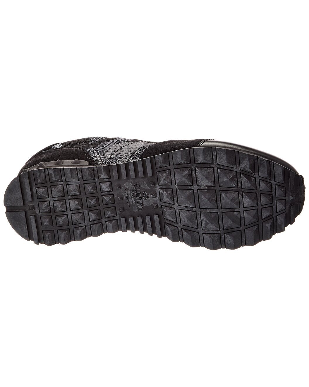 Valentino Rockrunner Knit & Suede Sneaker - 4