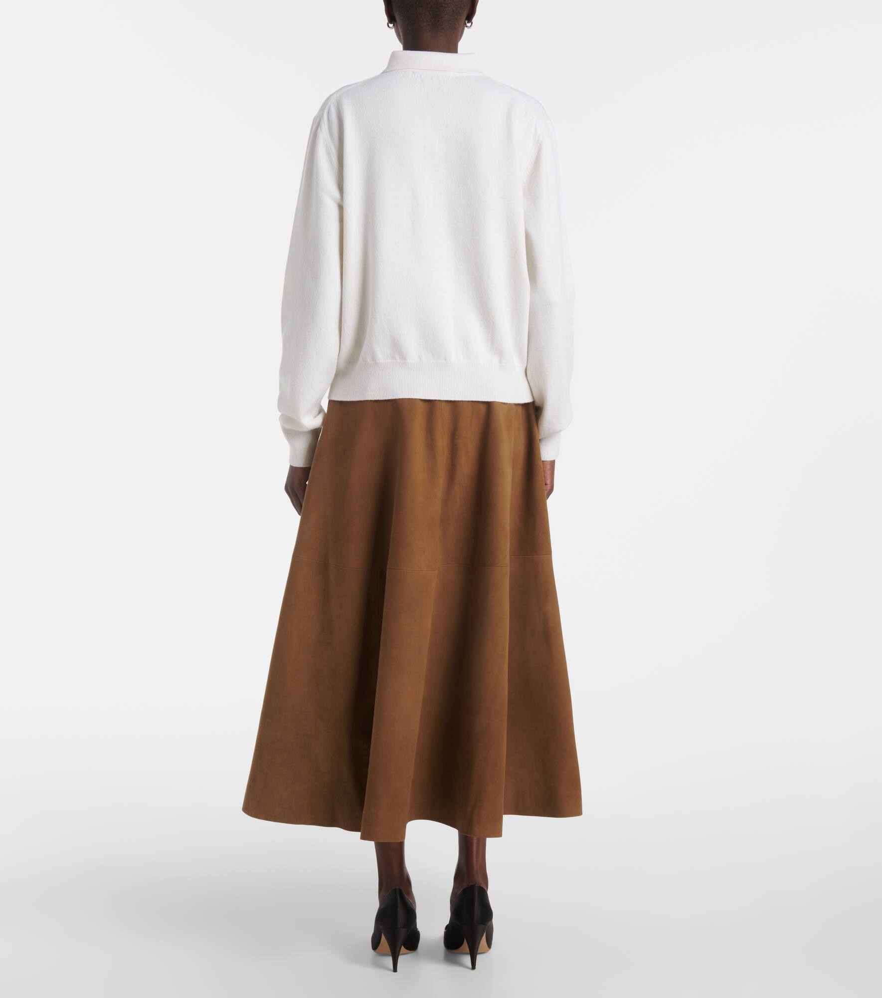 Wool and cashmere polo sweater - 3