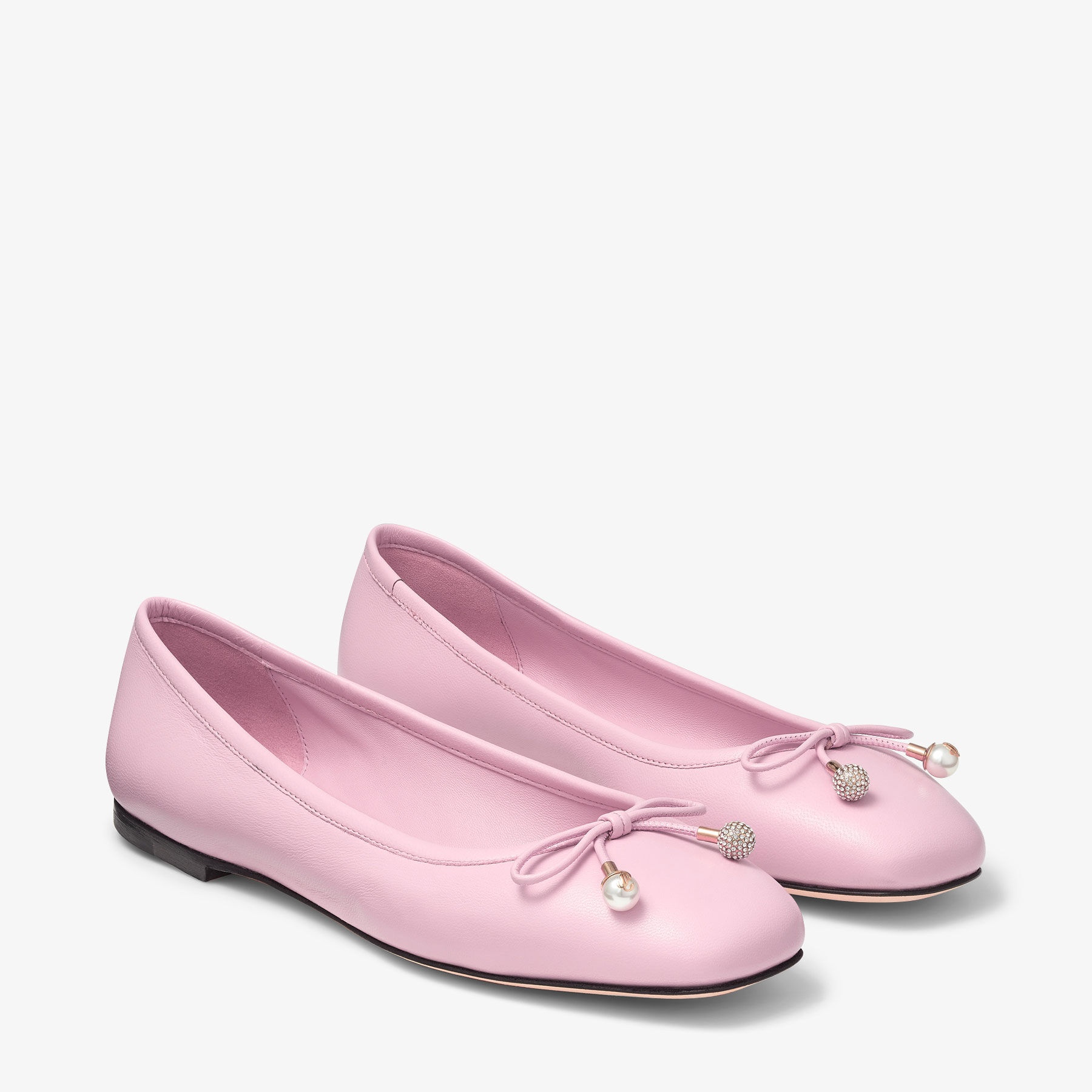 Elme Flat
Rose Nappa Leather Flats - 2