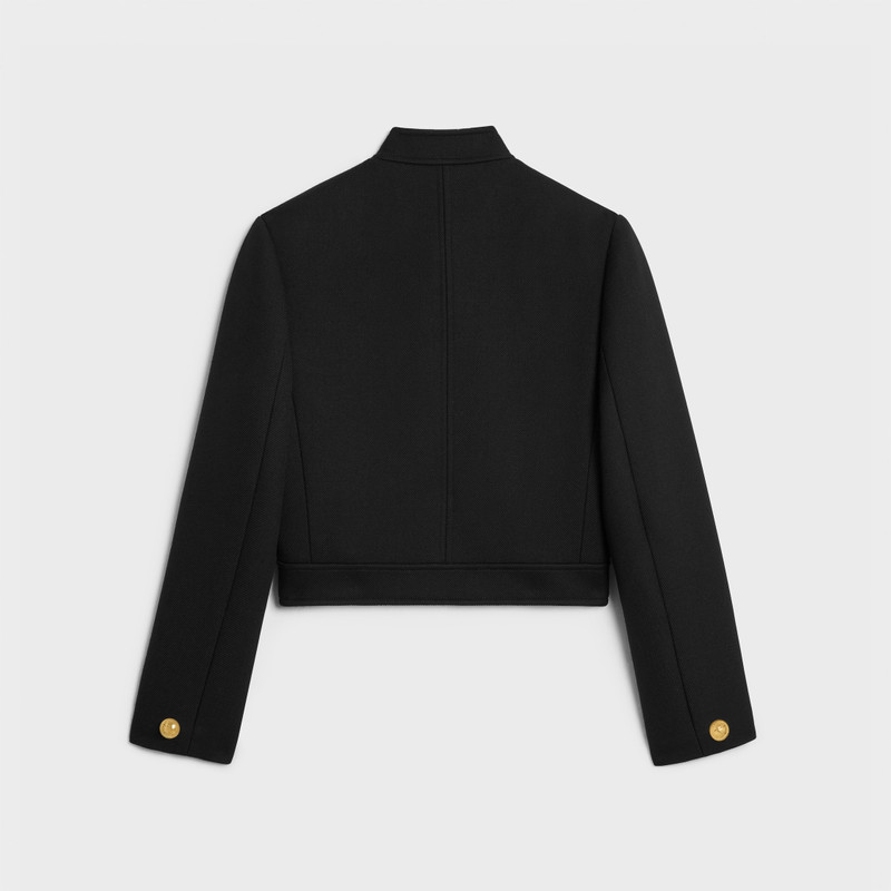 CELINE Verneuil jacket in double faced wool tricotine outlook