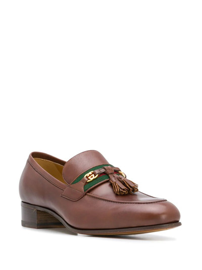 GUCCI Web detail loafers outlook