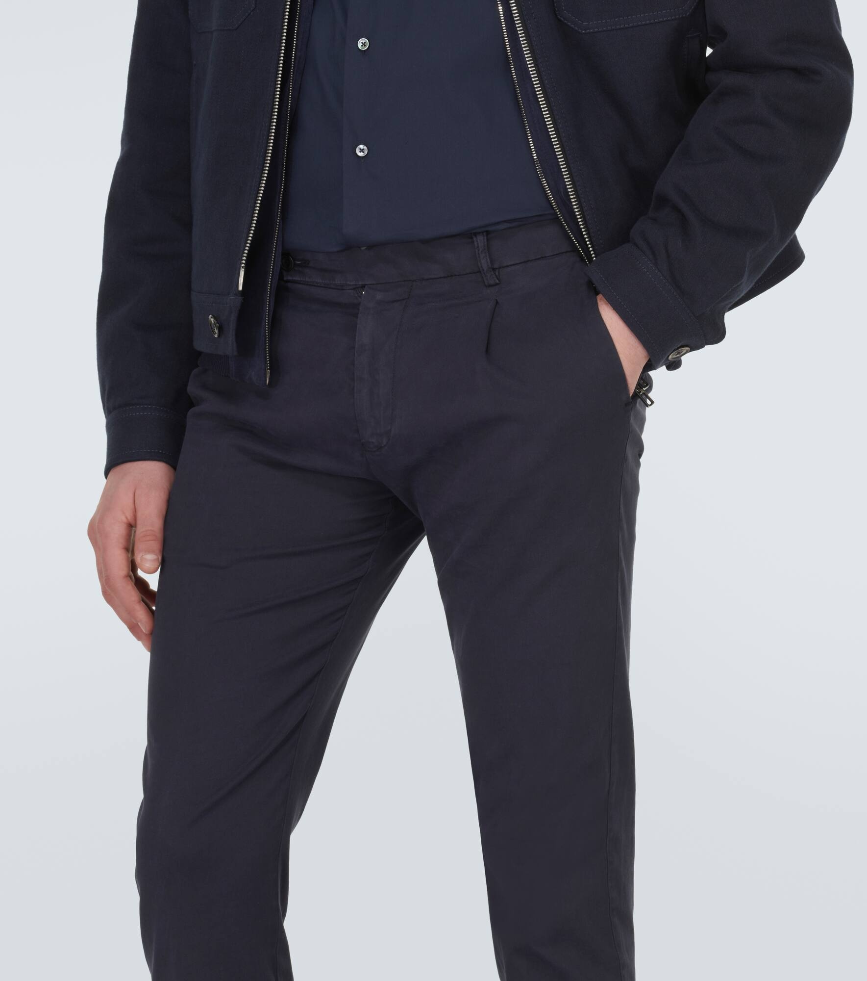 Mid-rise slim chinos - 5