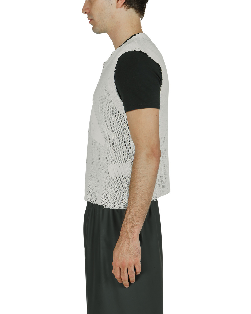 ZIP-UP LOGO MESH VEST - 4