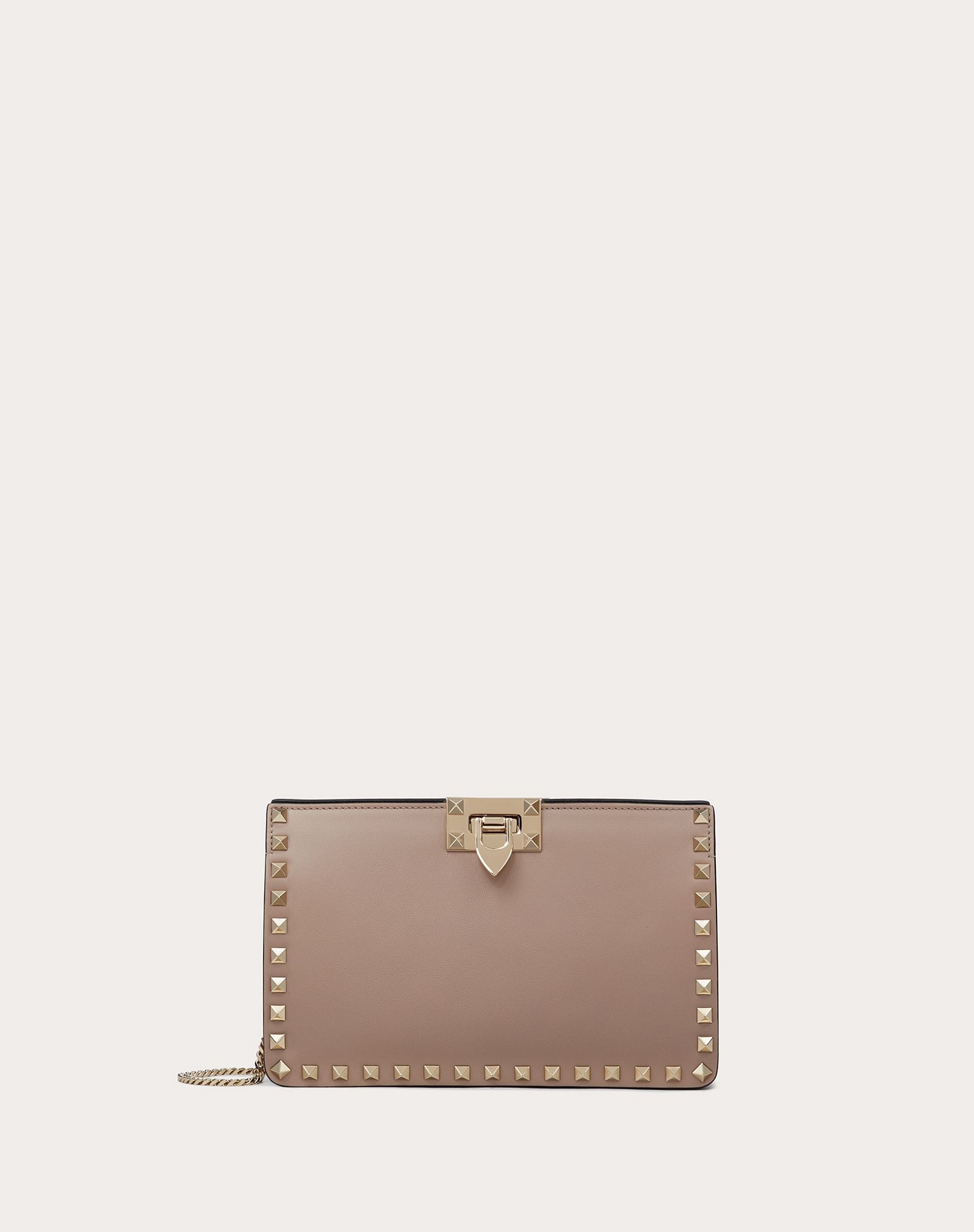 Rockstud Calfskin Clutch - 1