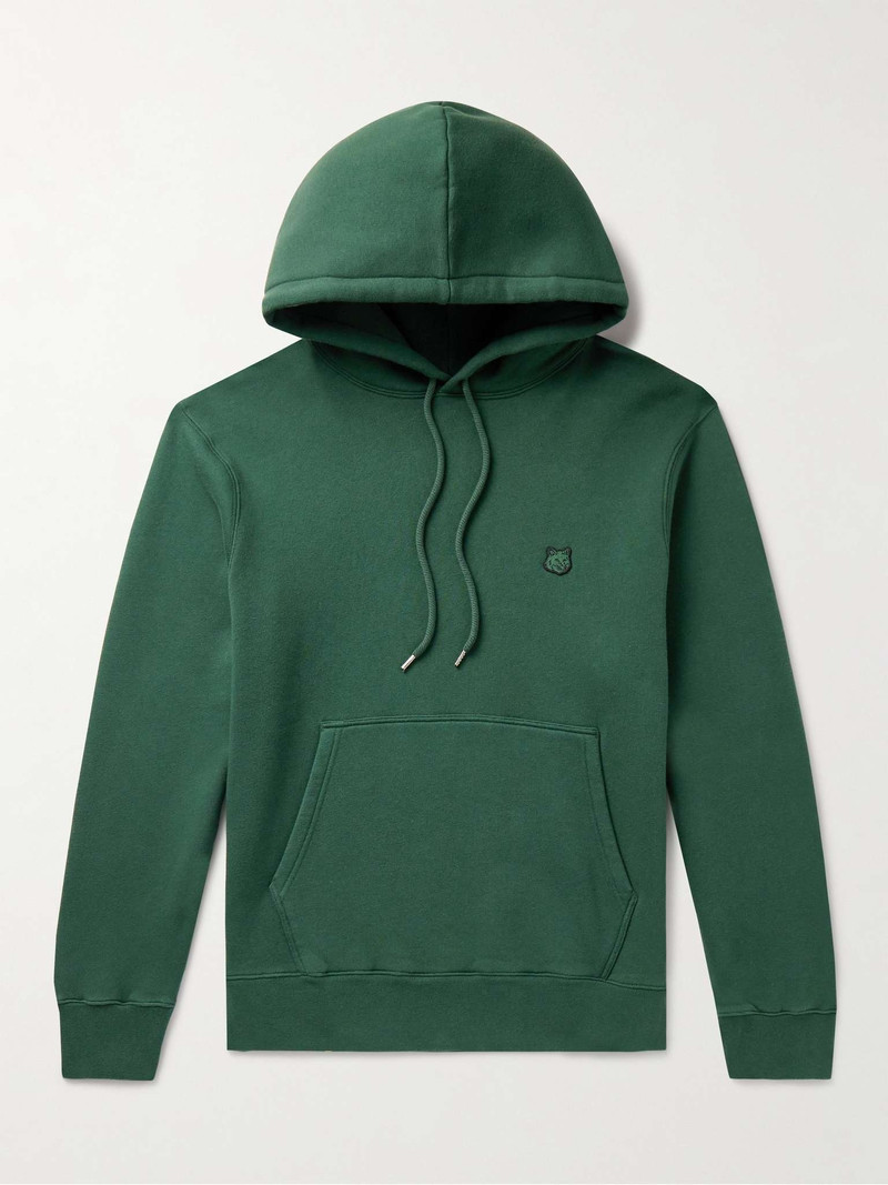 Logo-Appliquéd Cotton-Jersey Hoodie 1