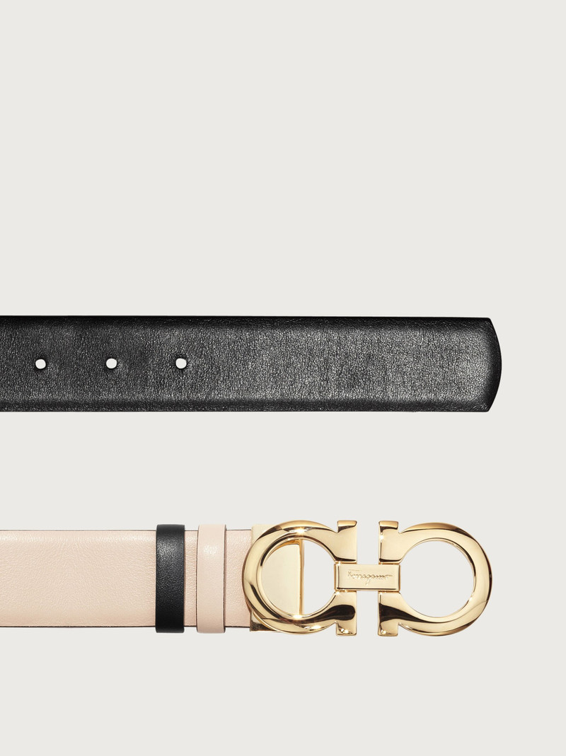 FERRAGAMO Reversible and adjustable Gancini belt outlook