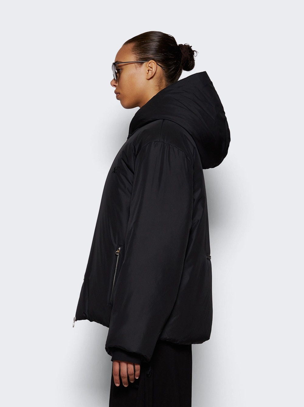 Hooded Puffer Jacket Black - 4