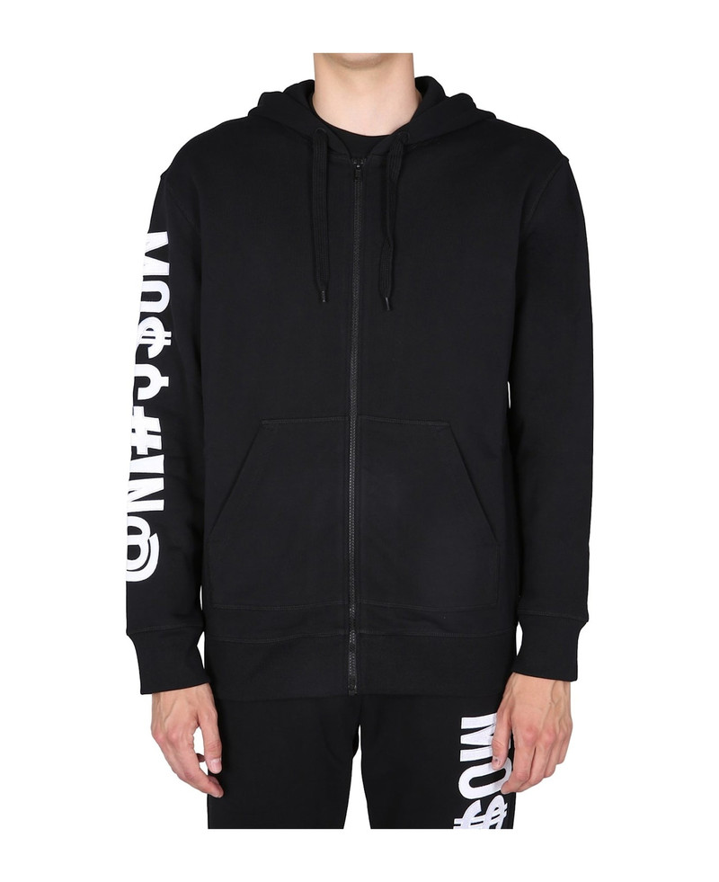 Moschino Couture Cotton Zip-up Sweatshirt outlook
