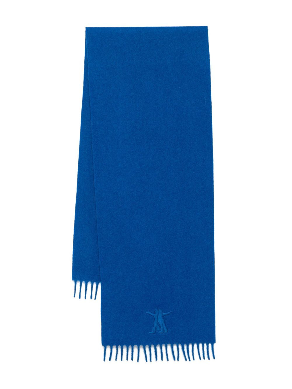 logo wool scarf - 1