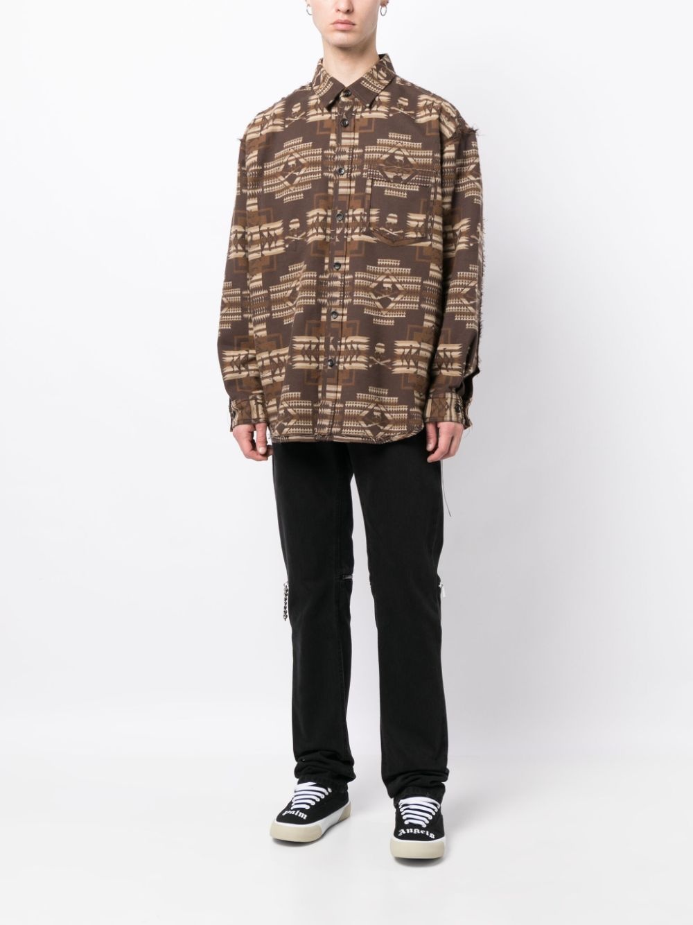 graphic-print cotton shirt - 2