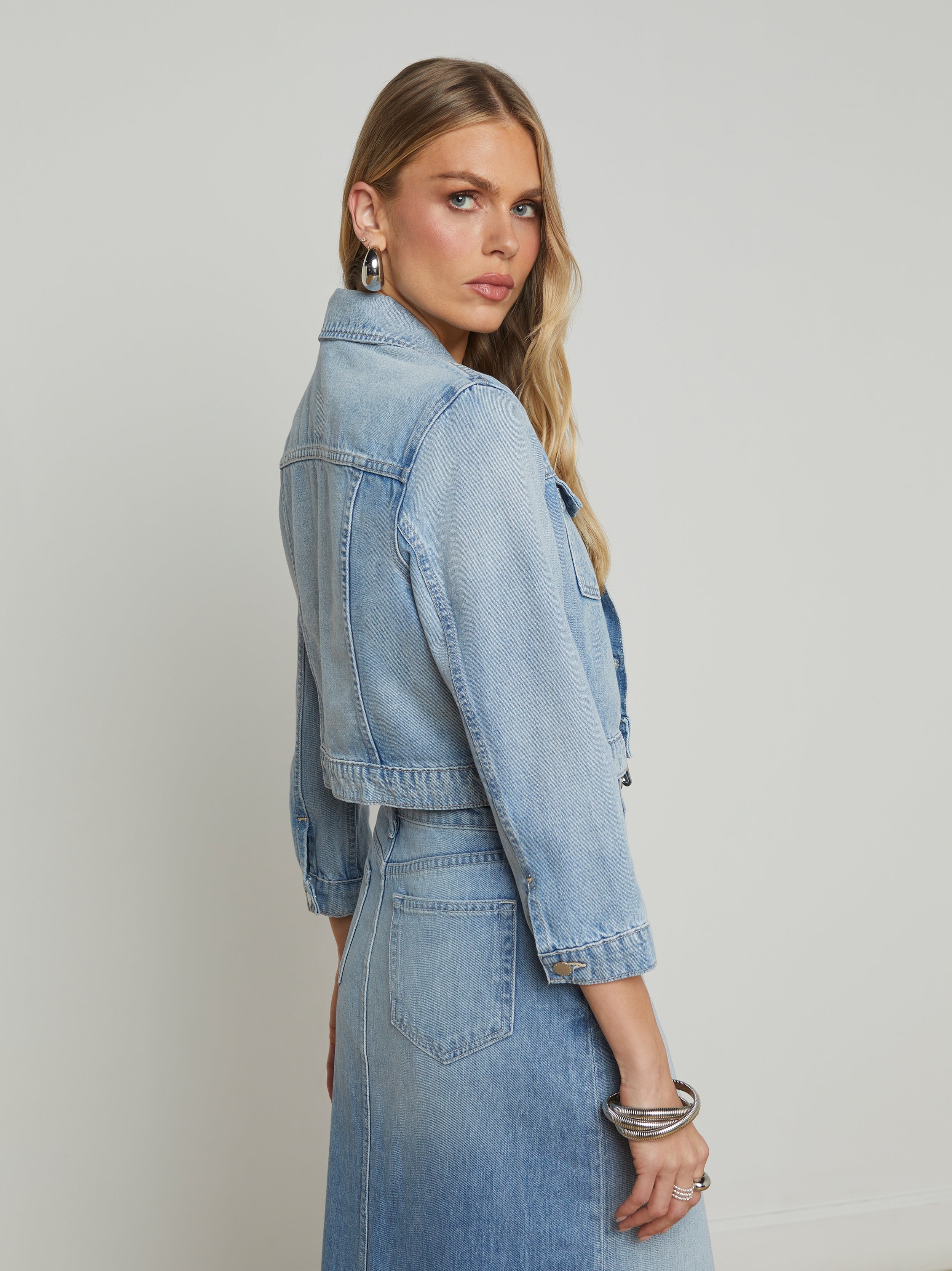 Koda Cropped Denim Jacket - 7