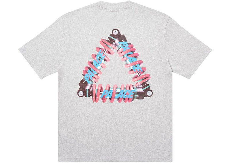PALACE Palace Tri-Pumping T-Shirt (SS20) Grey Marl outlook