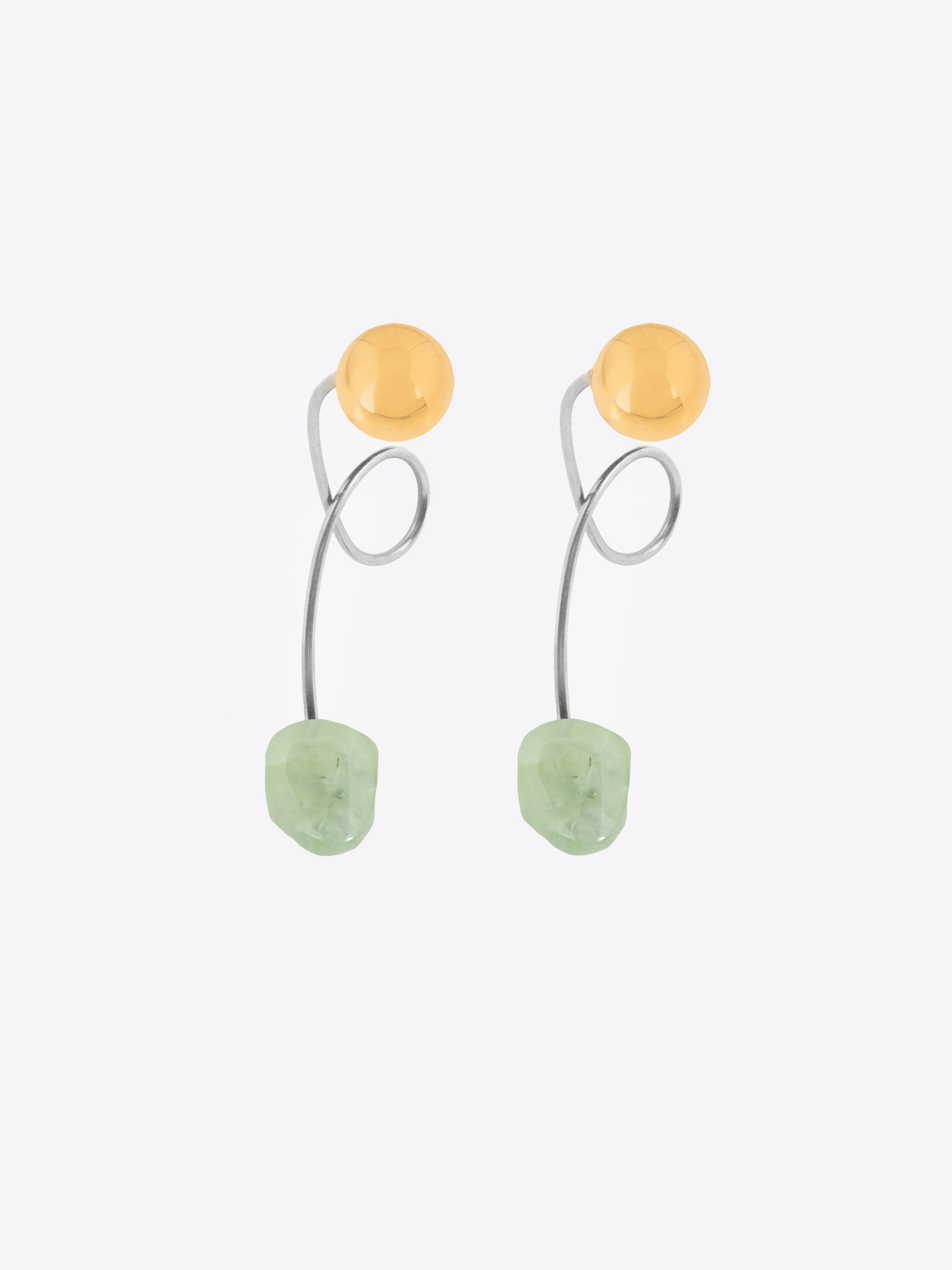 STONE STUD EARRINGS - 3