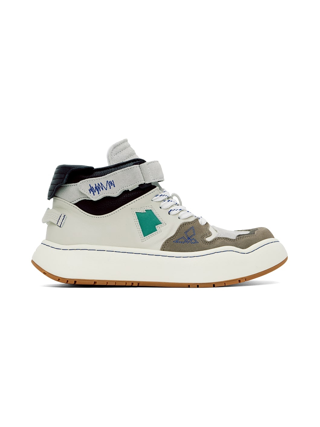 Green & Gray Log KHALIF Sneakers - 1