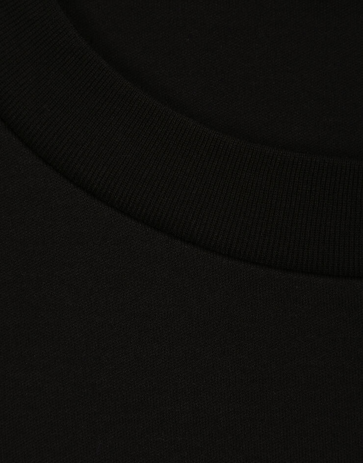 Jersey T-shirt with flocked logo print - 5